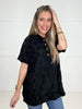 Black Petal Pop Hoodie-100 Short Sleeves- Simply Simpson's Boutique is a Women's Online Fashion Boutique Located in Jupiter, Florida