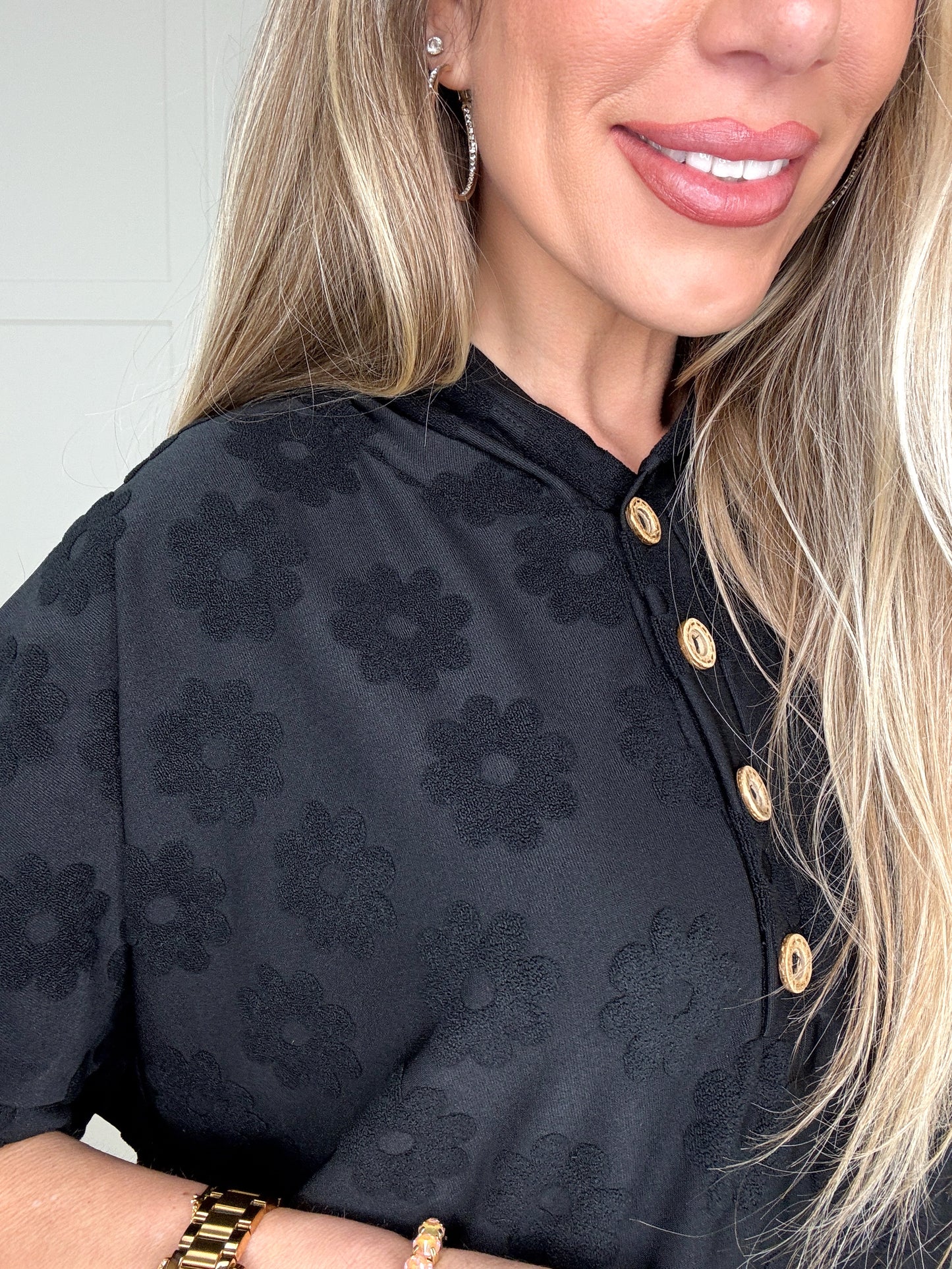 Black Petal Pop Hoodie-100 Short Sleeves- Simply Simpson's Boutique is a Women's Online Fashion Boutique Located in Jupiter, Florida