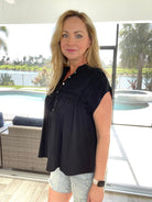 Daytime Delight Short Sleeve Top-100 Short Sleeves- Simply Simpson's Boutique is a Women's Online Fashion Boutique Located in Jupiter, Florida