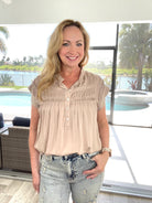 Daytime Delight Short Sleeve Top-100 Short Sleeves- Simply Simpson's Boutique is a Women's Online Fashion Boutique Located in Jupiter, Florida