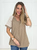 Coffee and Cream Top-100 Short Sleeves- Simply Simpson's Boutique is a Women's Online Fashion Boutique Located in Jupiter, Florida