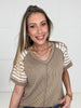 Coffee and Cream Top-100 Short Sleeves- Simply Simpson's Boutique is a Women's Online Fashion Boutique Located in Jupiter, Florida