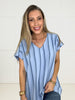 Blue Dayz Stripe Top-100 Short Sleeves- Simply Simpson's Boutique is a Women's Online Fashion Boutique Located in Jupiter, Florida
