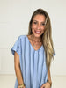 Blue Dayz Stripe Top-100 Short Sleeves- Simply Simpson's Boutique is a Women's Online Fashion Boutique Located in Jupiter, Florida