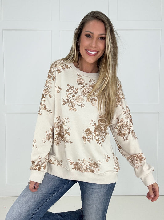 Timeless Blooms Pullover-160 Sweatshirts- Simply Simpson's Boutique is a Women's Online Fashion Boutique Located in Jupiter, Florida