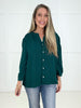 Hunter Green Lagoon Luxe Blouse-110 Long Sleeves- Simply Simpson's Boutique is a Women's Online Fashion Boutique Located in Jupiter, Florida