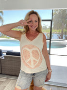 POL Peace Of My Heart Tank-120 Sleeveless- Simply Simpson's Boutique is a Women's Online Fashion Boutique Located in Jupiter, Florida