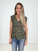 Olive Allure Button Down Top-100 Short Sleeves- Simply Simpson's Boutique is a Women's Online Fashion Boutique Located in Jupiter, Florida