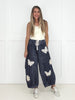 Free Spirit Butterfly Barrel Pants-210 Other Bottoms- Simply Simpson's Boutique is a Women's Online Fashion Boutique Located in Jupiter, Florida