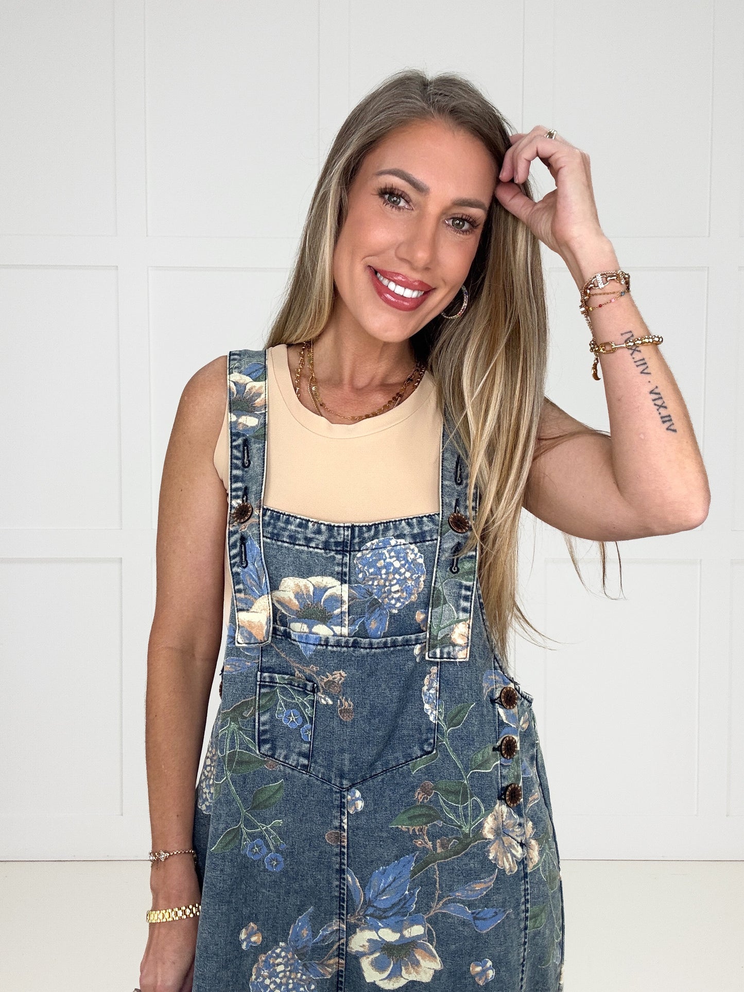 Botanical Blues Overalls