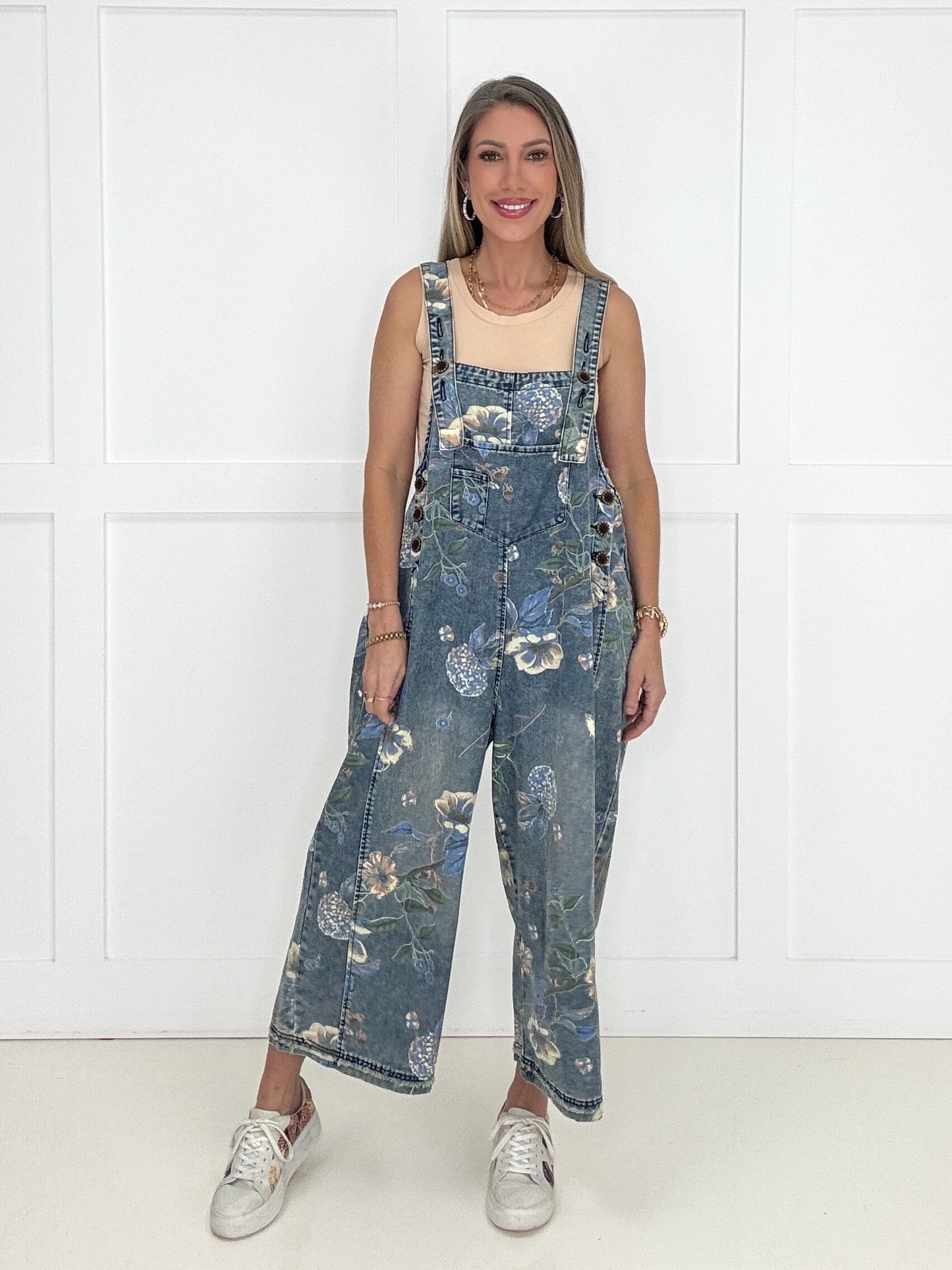 Botanical Blues Overalls