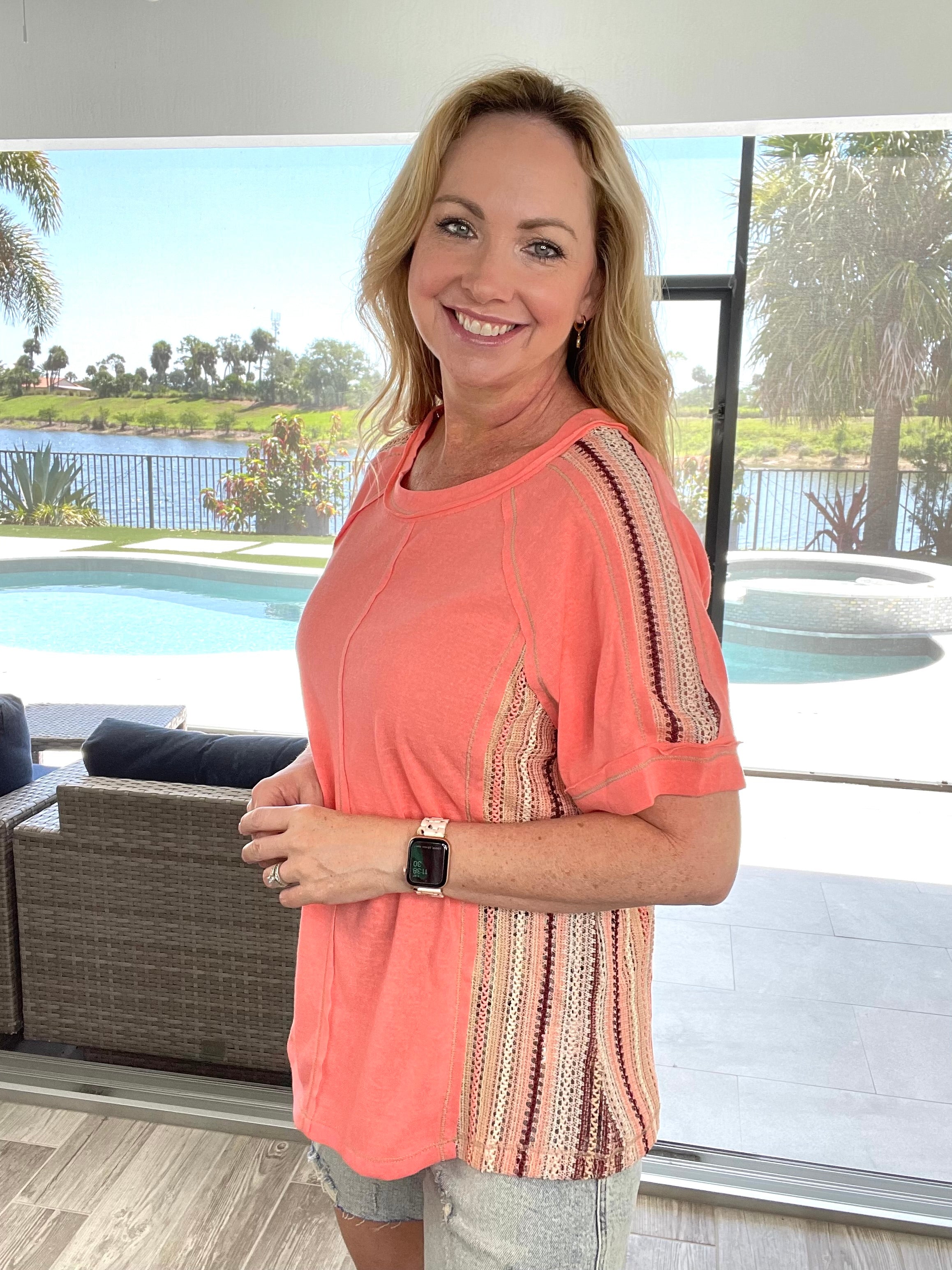 Dakota Dreams Short Sleeve Top-100 Short Sleeves- Simply Simpson's Boutique is a Women's Online Fashion Boutique Located in Jupiter, Florida