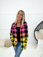 Preorder Sunset Skies Flannel(Please Read Description)-180 Outerwear- Simply Simpson's Boutique is a Women's Online Fashion Boutique Located in Jupiter, Florida