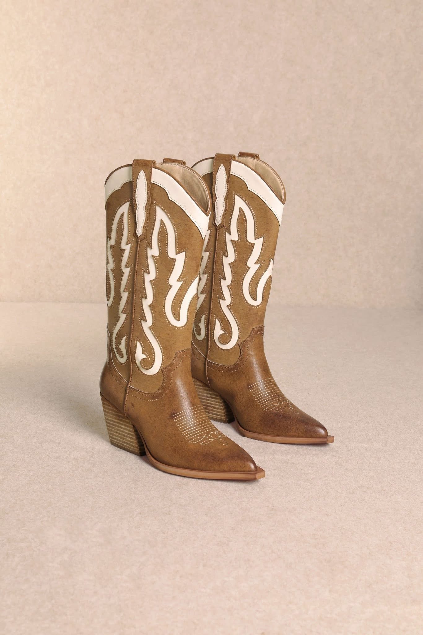 Dakota Flame Camel Boots-260 Shoes- Simply Simpson's Boutique is a Women's Online Fashion Boutique Located in Jupiter, Florida