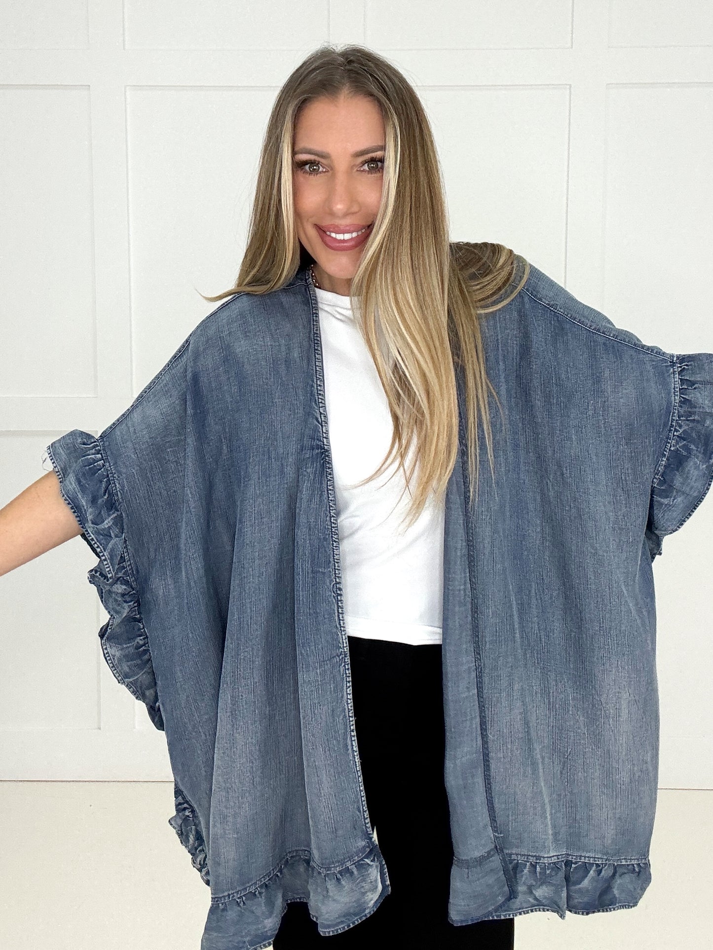 Free Spirit Star Kimono-170 Cardigans- Simply Simpson's Boutique is a Women's Online Fashion Boutique Located in Jupiter, Florida