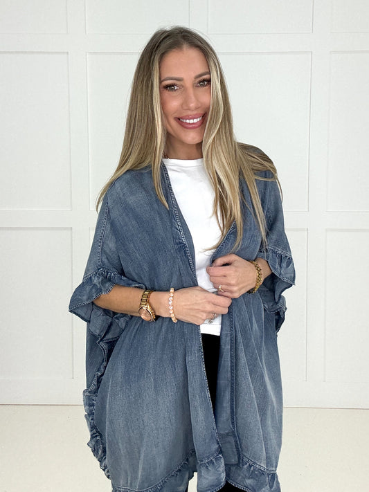 Free Spirit Star Kimono-170 Cardigans- Simply Simpson's Boutique is a Women's Online Fashion Boutique Located in Jupiter, Florida