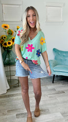 Judy Blue Sweet Magnolia Shorts-190 Skirts/Shorts- Simply Simpson's Boutique is a Women's Online Fashion Boutique Located in Jupiter, Florida