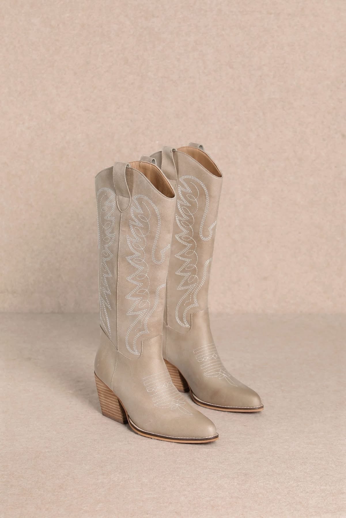 Beige Indy Boots-260 Shoes- Simply Simpson's Boutique is a Women's Online Fashion Boutique Located in Jupiter, Florida