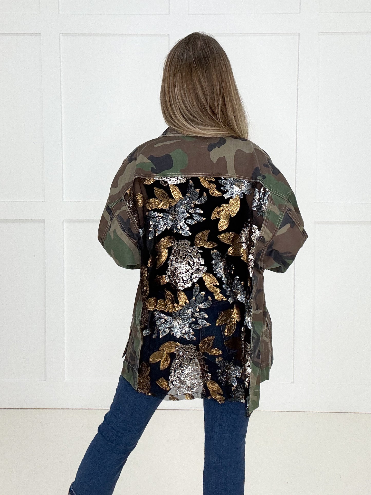 Veveret Midnight Camo Glam Jacket