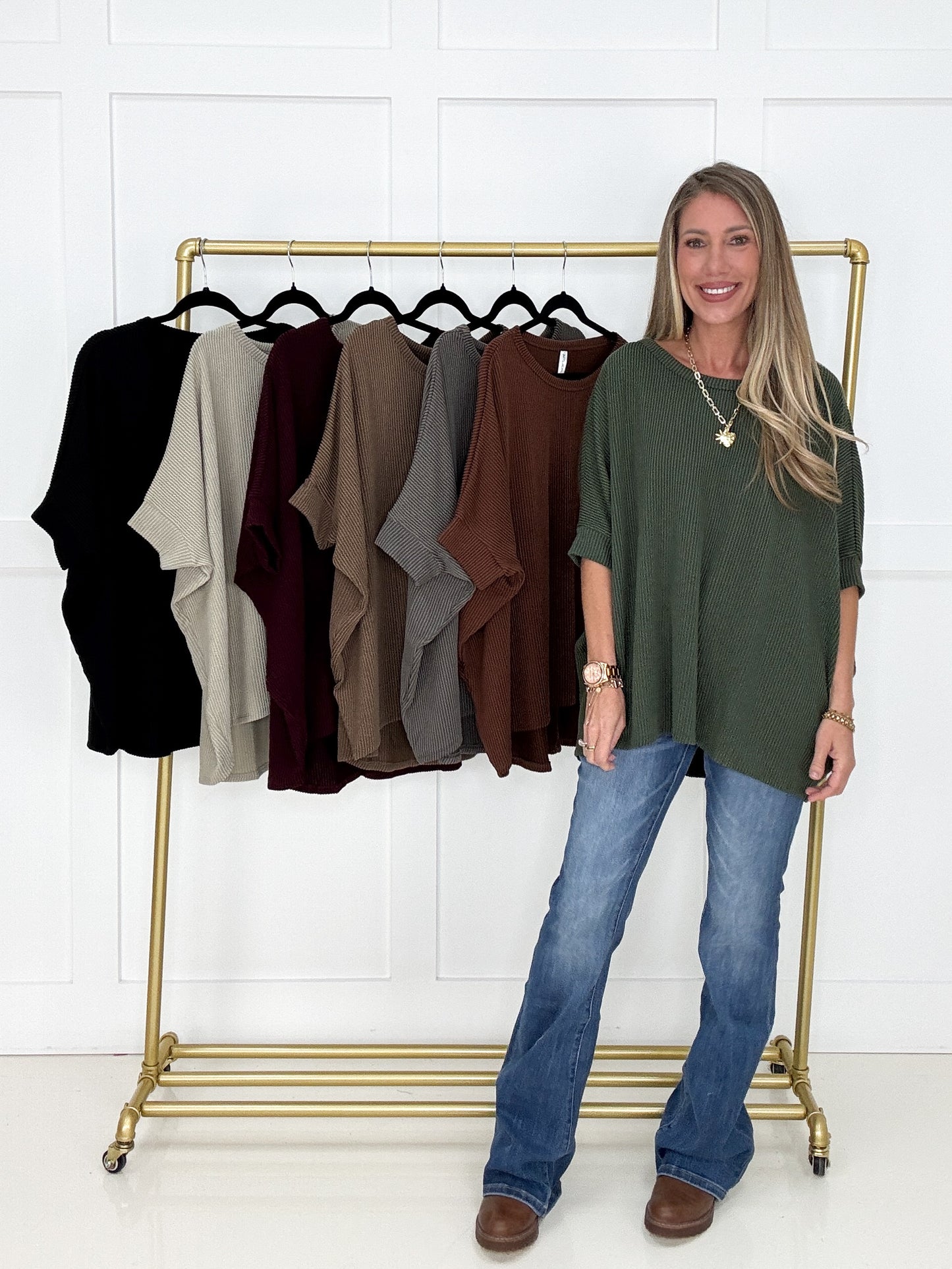 Dear Scarlett Essential Ribbed Top-110 Long Sleeves- Simply Simpson's Boutique is a Women's Online Fashion Boutique Located in Jupiter, Florida