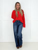 POL Cozy Crush Orange Sweater-150 Sweaters- Simply Simpson's Boutique is a Women's Online Fashion Boutique Located in Jupiter, Florida
