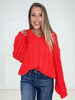 POL Cozy Crush Orange Sweater-150 Sweaters- Simply Simpson's Boutique is a Women's Online Fashion Boutique Located in Jupiter, Florida