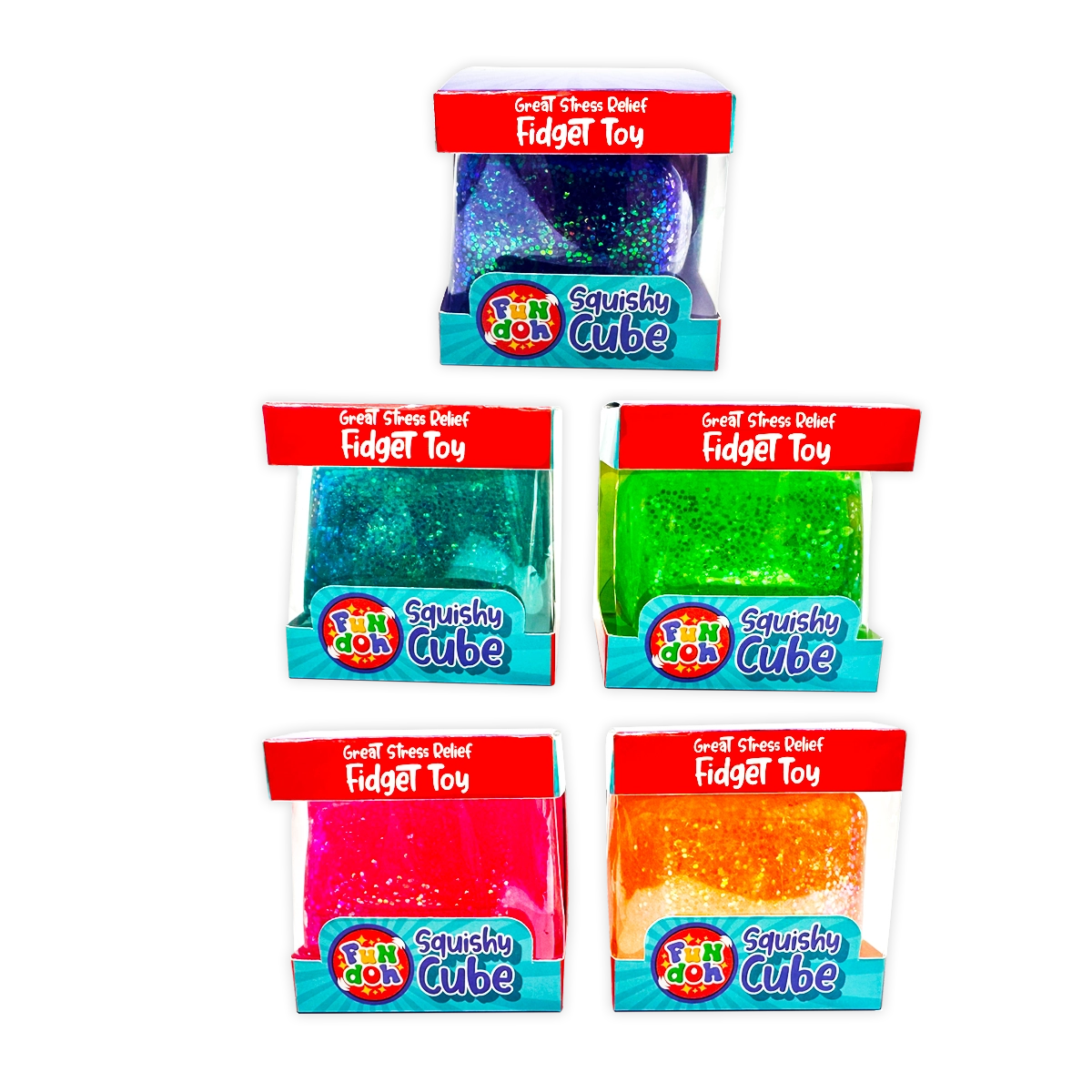 Fun Doh Squish & Squeeze Sparkle Cube-290 Home/Gift- Simply Simpson's Boutique is a Women's Online Fashion Boutique Located in Jupiter, Florida