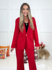 Dear Scarlett Red Executive Jacket-180 Outerwear/Jackets- Simply Simpson's Boutique is a Women's Online Fashion Boutique Located in Jupiter, Florida