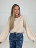 Cream Cloud Nine Balloon Sleeve Sweater