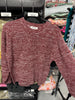 Burgundy Heathered Sweater-150 Sweaters- Simply Simpson's Boutique is a Women's Online Fashion Boutique Located in Jupiter, Florida