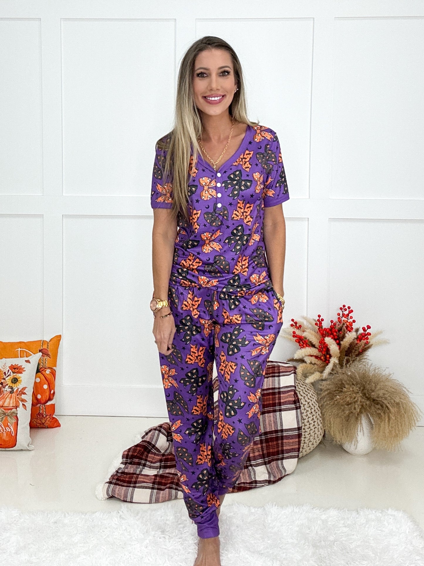 Simply Simpson Halloween Pajama Collection-220 Lounge wear/Pajamas- Simply Simpson's Boutique is a Women's Online Fashion Boutique Located in Jupiter, Florida