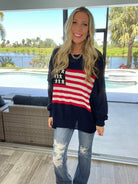 Patriotic Babe Sweaters-150 Sweaters- Simply Simpson's Boutique is a Women's Online Fashion Boutique Located in Jupiter, Florida