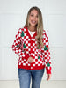 Checkered Christmas Cheer Cardigan