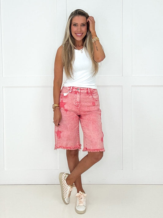 Risen Star Babe Bermuda Shorts-190 Skirts/Shorts- Simply Simpson's Boutique is a Women's Online Fashion Boutique Located in Jupiter, Florida