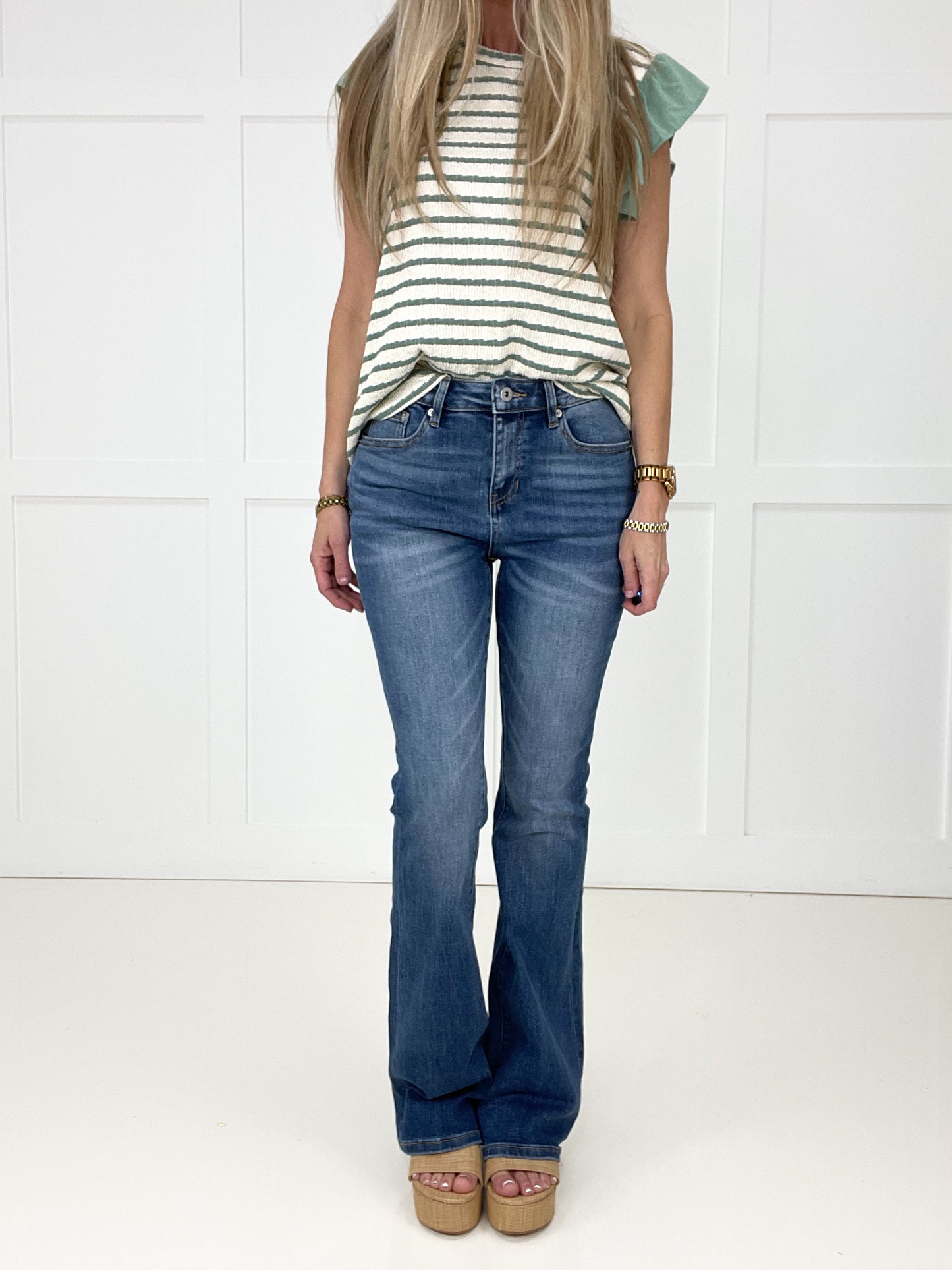 Mica Samantha Relaxed Flare Jeans-200 Jeans- Simply Simpson's Boutique is a Women's Online Fashion Boutique Located in Jupiter, Florida