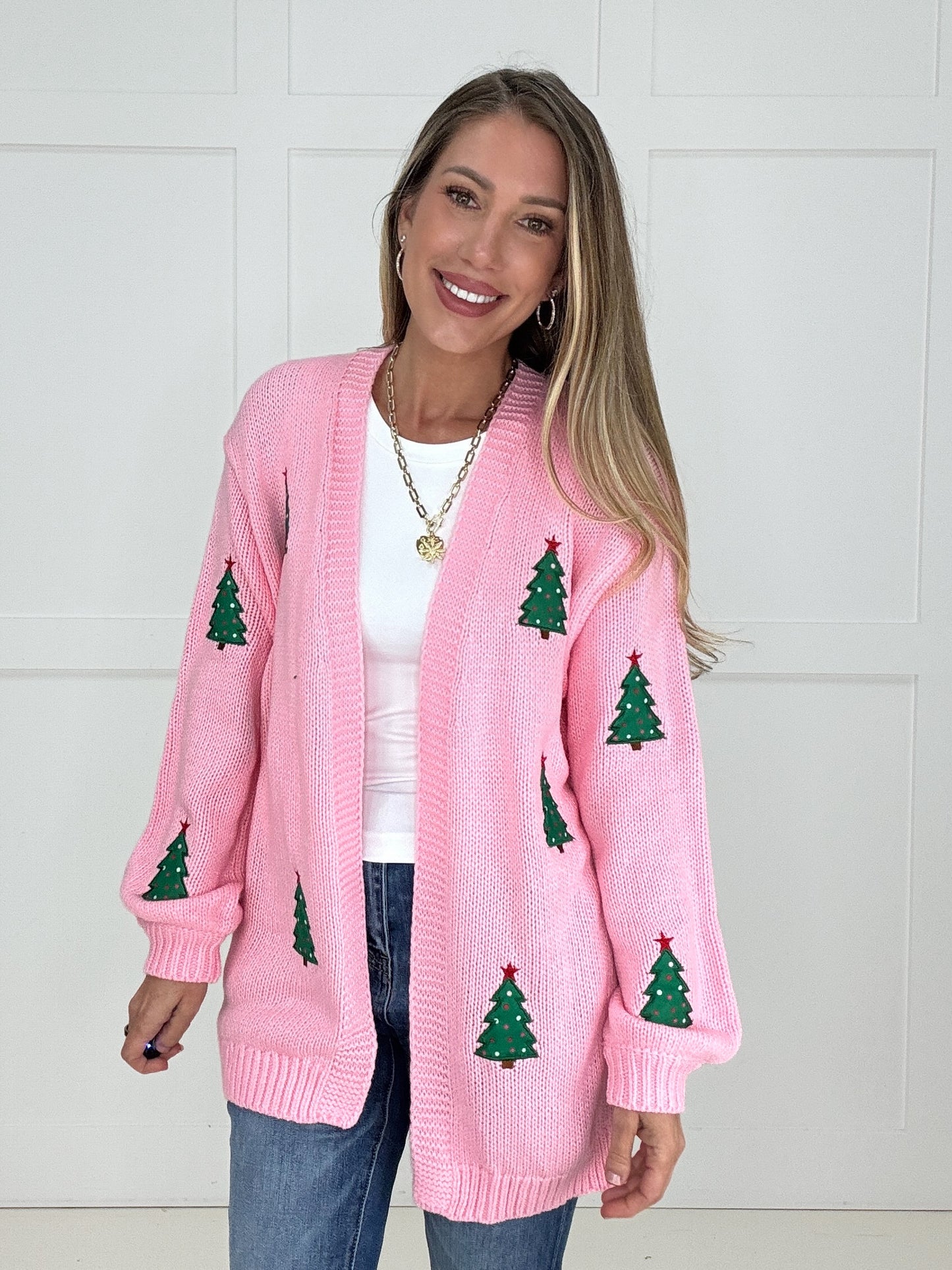 Pink Holiday Magic Cardigan