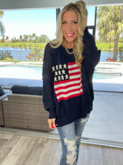 Patriotic Babe Sweaters-150 Sweaters- Simply Simpson's Boutique is a Women's Online Fashion Boutique Located in Jupiter, Florida