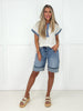Risen Easy Breezy Cuffed Shorts-190 Skirts/Shorts- Simply Simpson's Boutique is a Women's Online Fashion Boutique Located in Jupiter, Florida