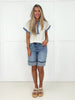 Risen Easy Breezy Cuffed Shorts-190 Skirts/Shorts- Simply Simpson's Boutique is a Women's Online Fashion Boutique Located in Jupiter, Florida