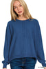 Viscose Front Seam Round-Neck Sweater-150 Sweaters- Simply Simpson's Boutique is a Women's Online Fashion Boutique Located in Jupiter, Florida