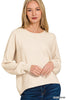 Viscose Front Seam Round-Neck Sweater-150 Sweaters- Simply Simpson's Boutique is a Women's Online Fashion Boutique Located in Jupiter, Florida