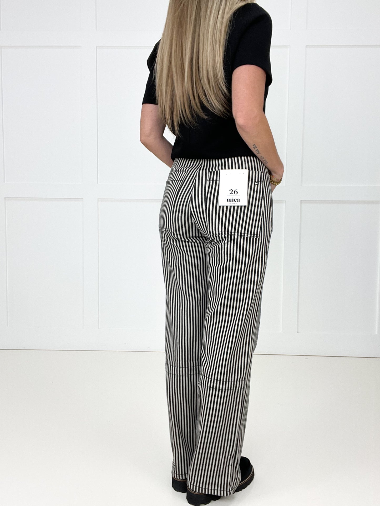 Mica City Stroll Stripe Jeans-200 Jeans- Simply Simpson's Boutique is a Women's Online Fashion Boutique Located in Jupiter, Florida