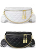 Quilted Vegan Leather Crossbody Bum Bag