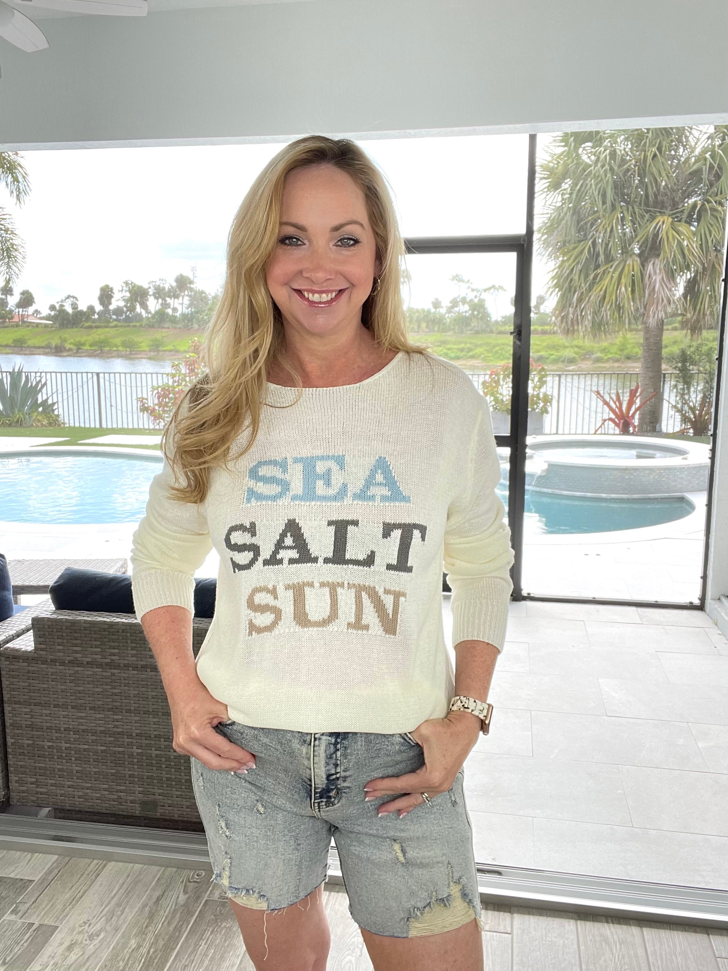 Sea Salt Sun Sweater-150 Sweaters- Simply Simpson's Boutique is a Women's Online Fashion Boutique Located in Jupiter, Florida