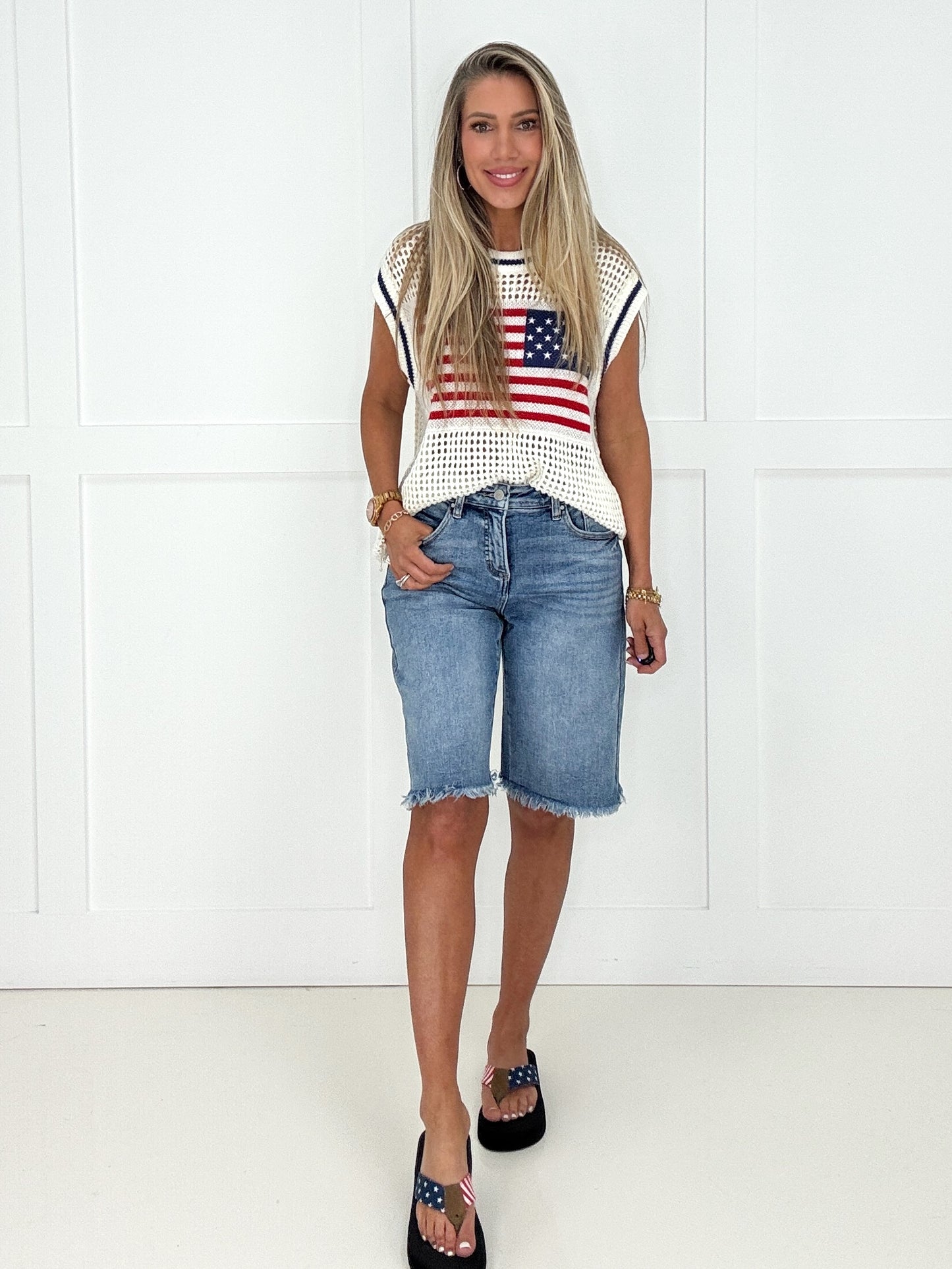 Risen Tummy Control Classic Comfort Bermuda Shorts-190 Skirts/Shorts- Simply Simpson's Boutique is a Women's Online Fashion Boutique Located in Jupiter, Florida
