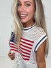 Crochet Flag Tank Top-120 Sleeveless- Simply Simpson's Boutique is a Women's Online Fashion Boutique Located in Jupiter, Florida