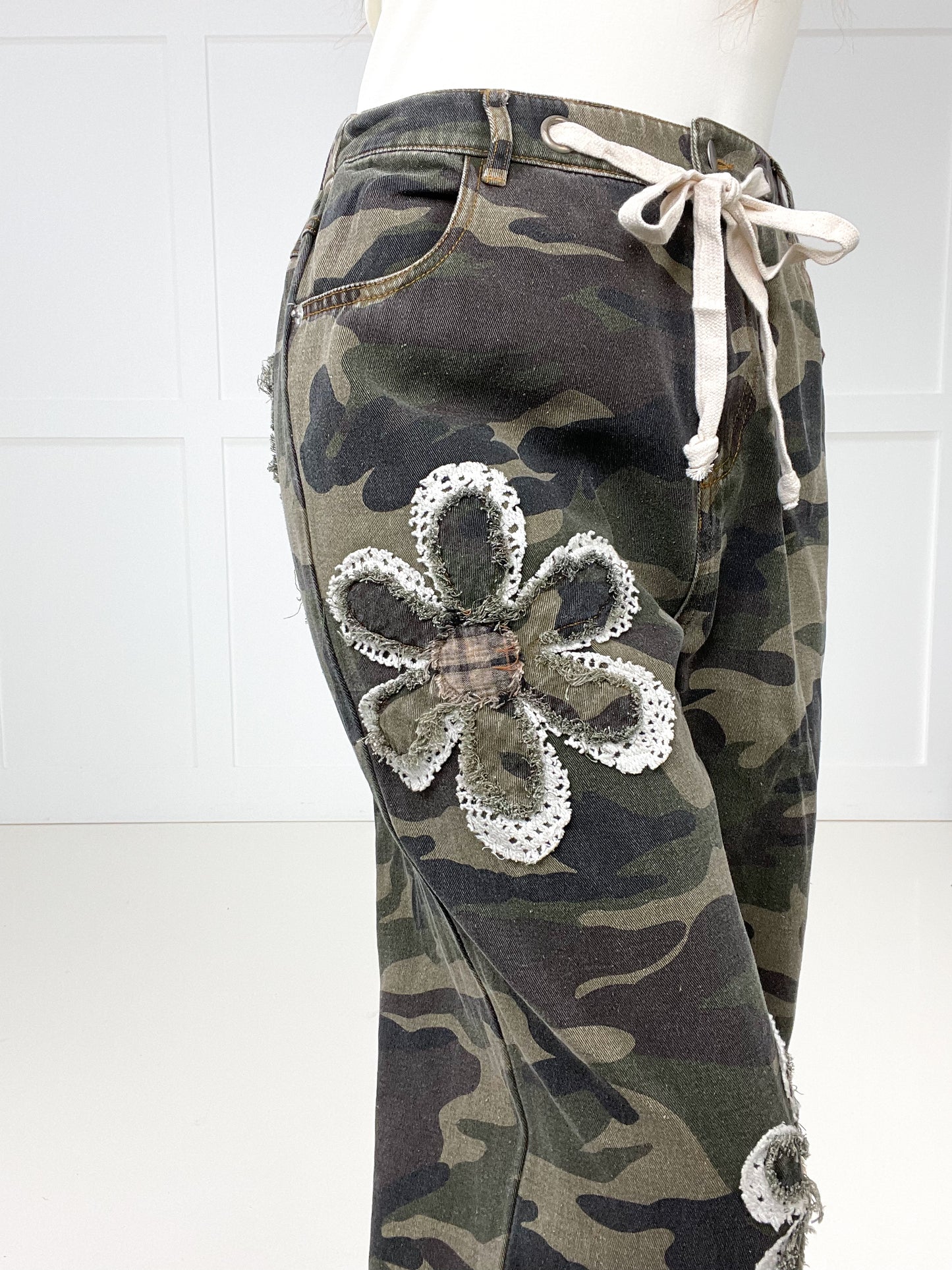 Camo Bloom Jeans-210 Other Bottoms- Simply Simpson's Boutique is a Women's Online Fashion Boutique Located in Jupiter, Florida