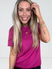 I Heart You Raspberry Top-100 Short Sleeves- Simply Simpson's Boutique is a Women's Online Fashion Boutique Located in Jupiter, Florida