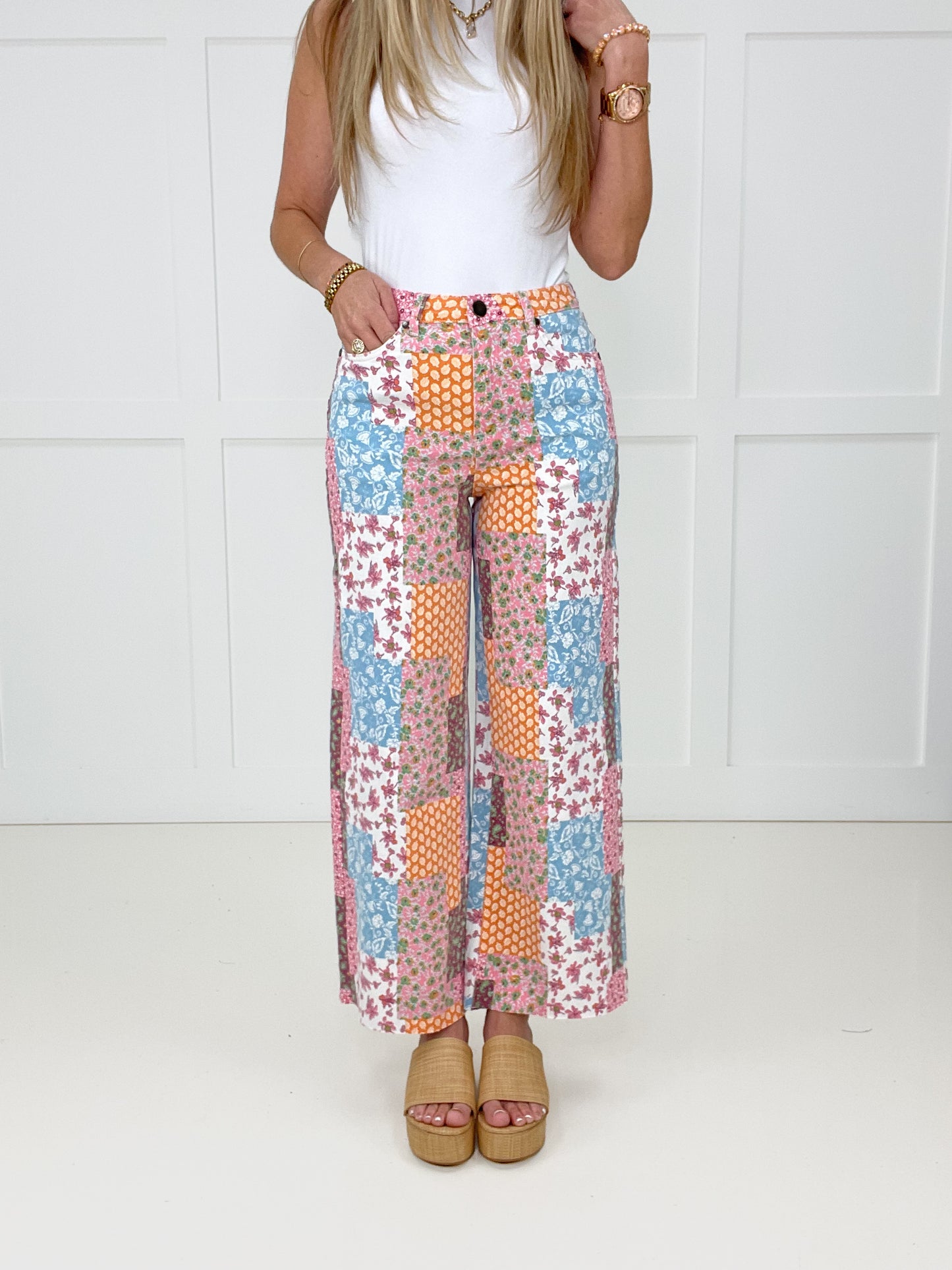 Patchwork Petal Jeans