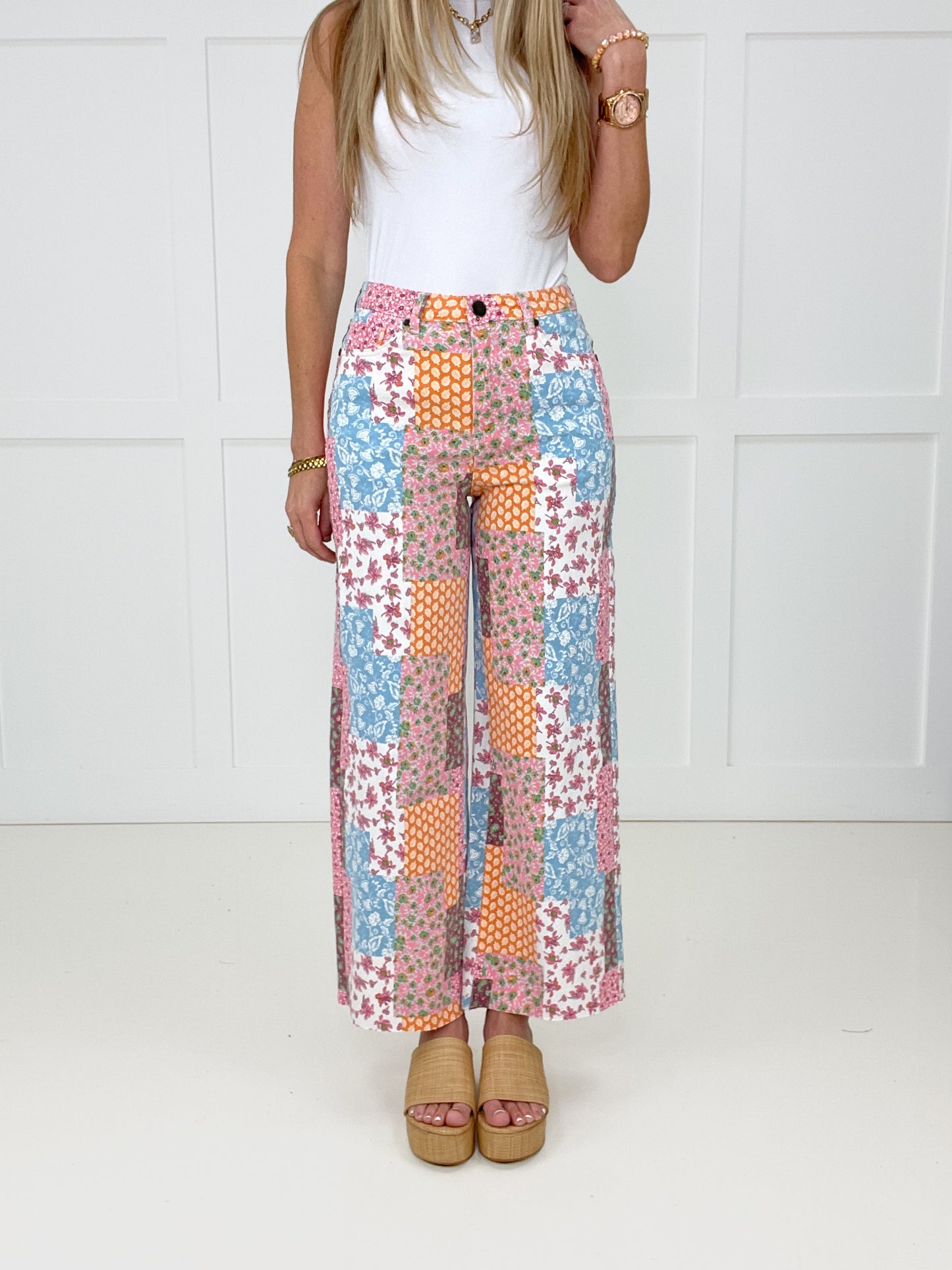 Patchwork Petal Jeans